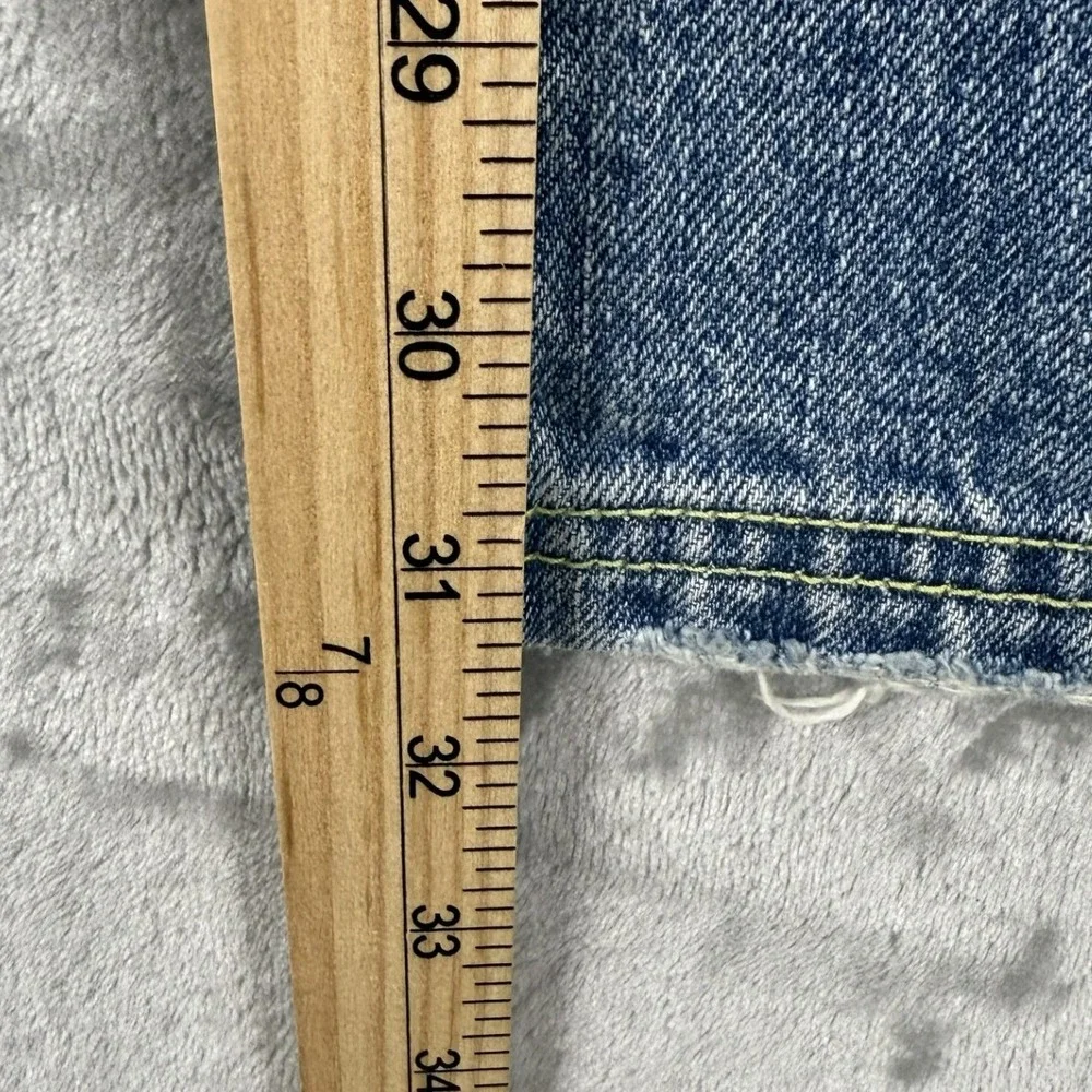 Y2K Guess Jeans Women's Size 26‎ Blue Denim Bootcut Jeans Patchwork Distressed